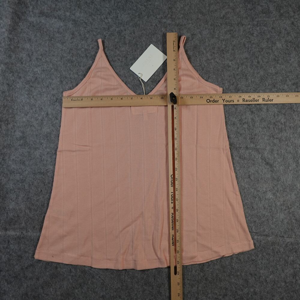 The Great Top Women 0 Extra Small NWT Pajama Pointelle Sleep Cami Tank Rose Pink - Picture 7 of 10